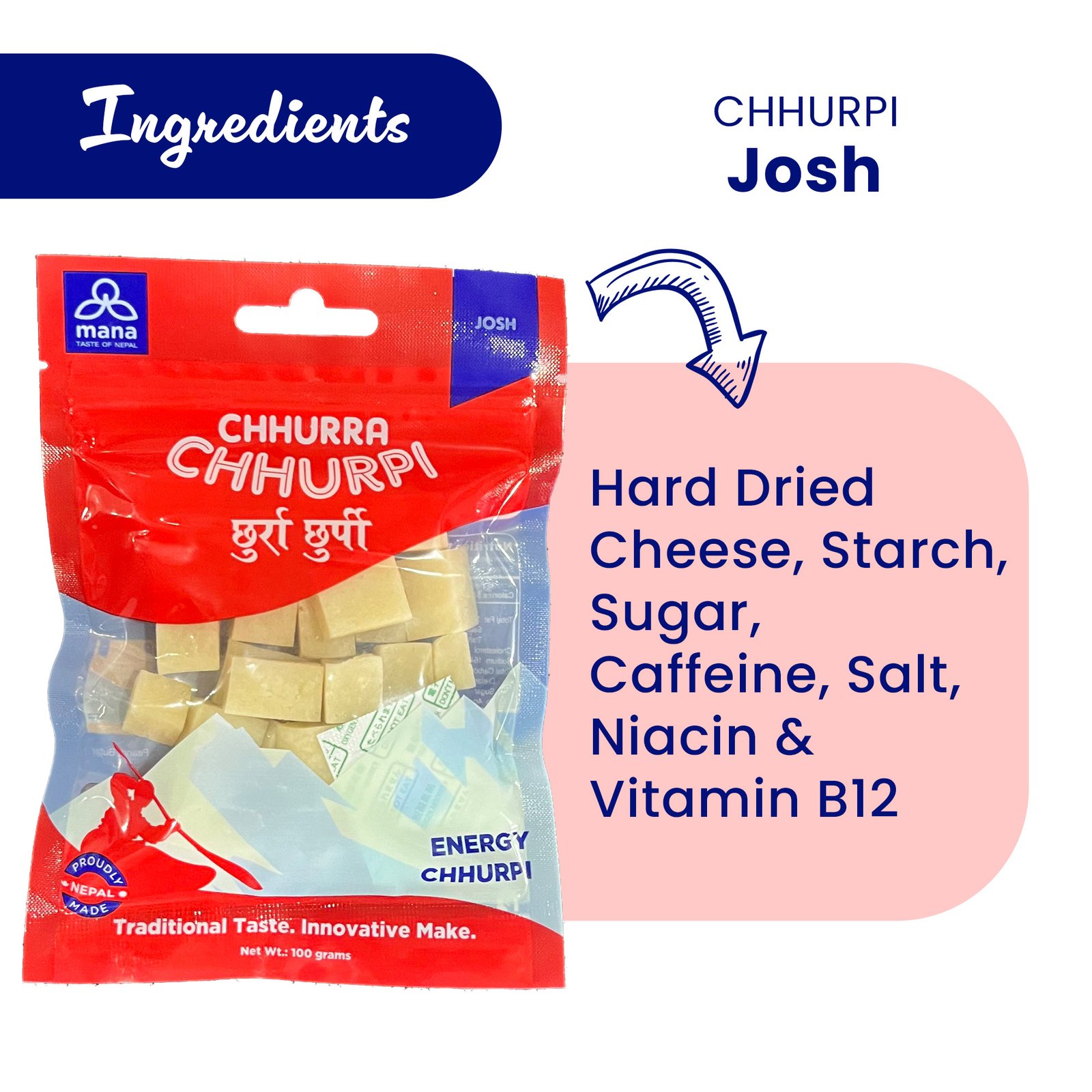 Chhurra Chhurpi Josh - 100g - Image 2